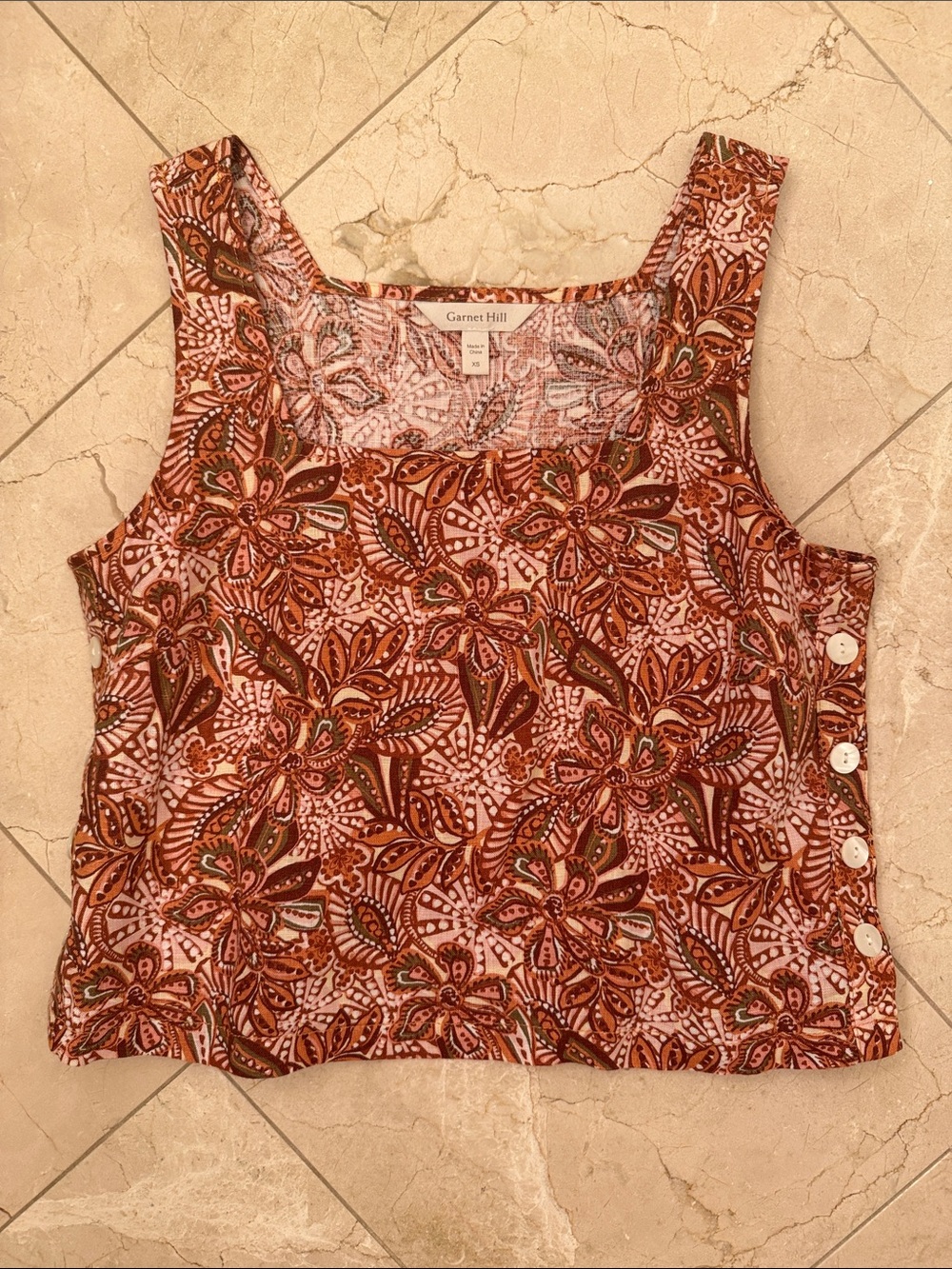 Garnet Hill Linen Top